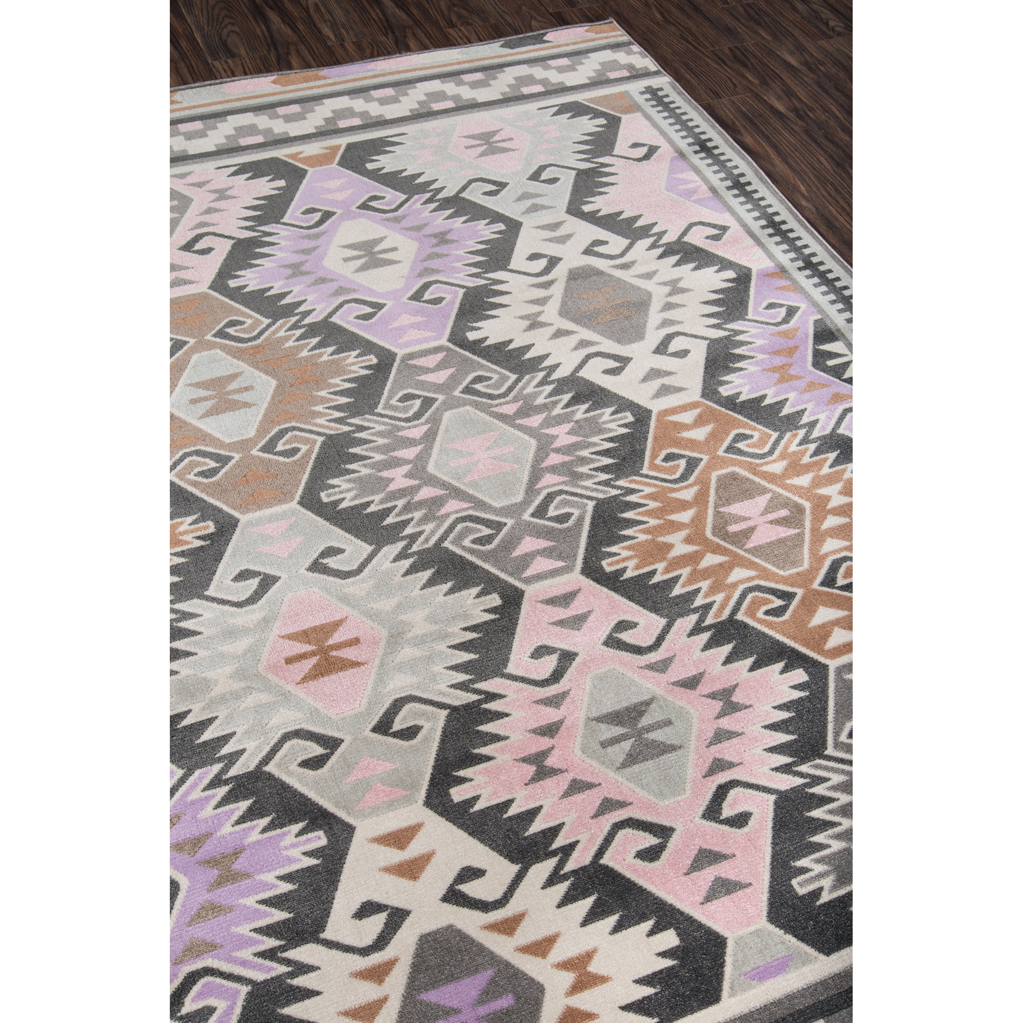 Novogratz By Momeni Boho Holiday Indoor/Outdoor Pink/Lilac Area Rug